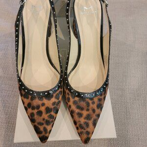 Brown Sling back- Multi Pony